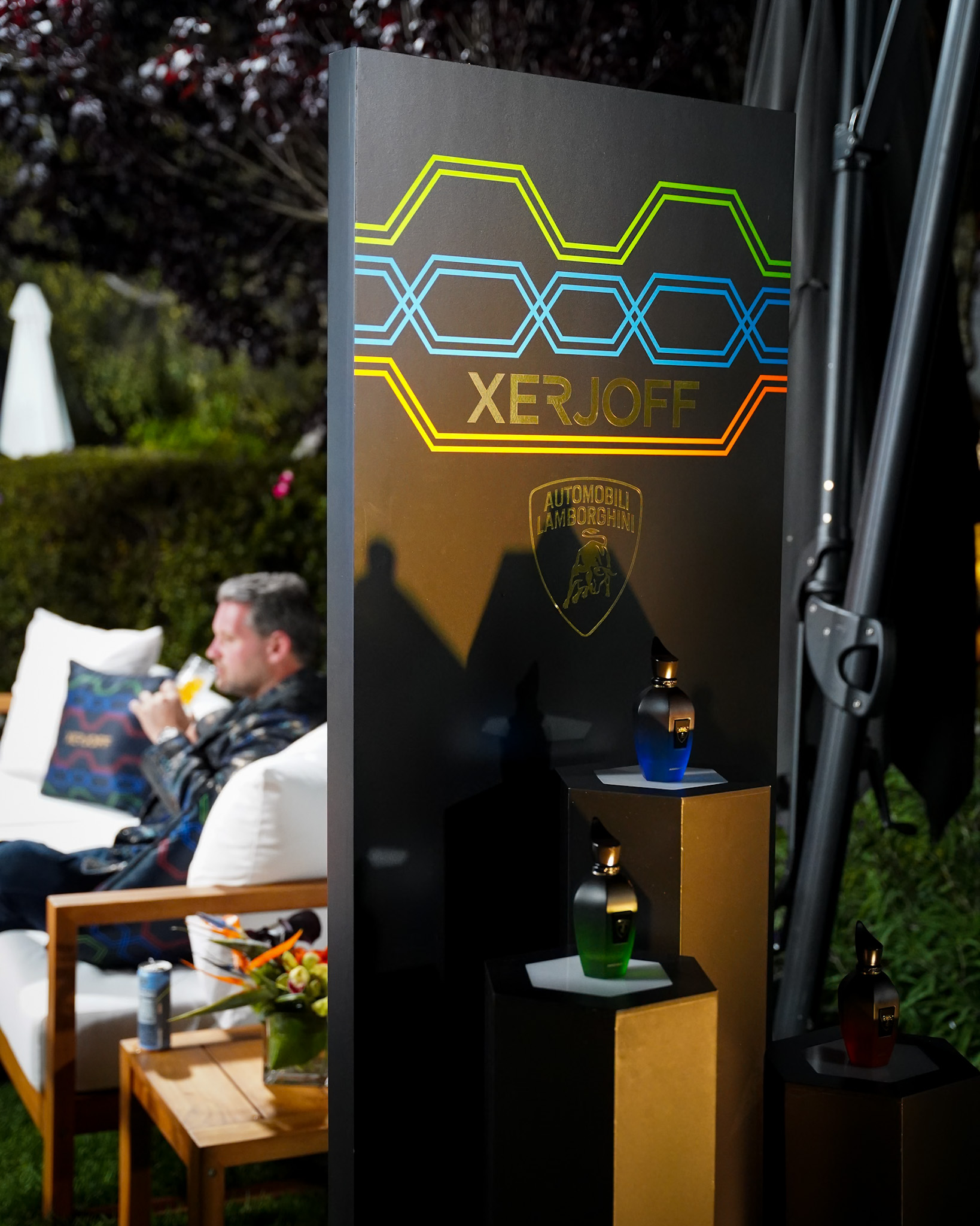 Lamborghini Honors 60 Years of the Miura & Sets A New Performance Benchmark with the Revuelto SV - Lamborghini Lounge Pebble Beach - Image credit Christina-Lauren Pollack